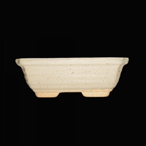 5 Inches Bonsai Pot Rectangle Shape Off-White Color