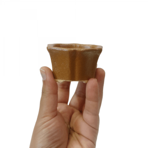 1.5 Inches Handmade Artistic Mini Bonsai Pot in Brown Color