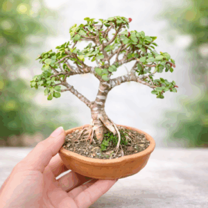 A Lucky Gift of Green Joy – 3-Year-Old Jade Mame Bonsai